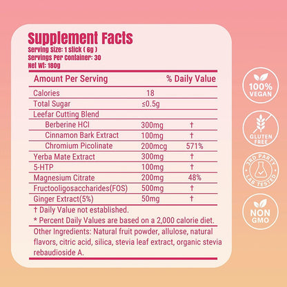 Cross-border mate tea powder Cutting Mix strawberry-flavored solid beverage source factory berberine filling powder